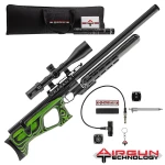 AGN Uragan 3 Long 700 mm 6.35 mm Yeşil Lamine PCP Havalı Tüfek - görsel 1