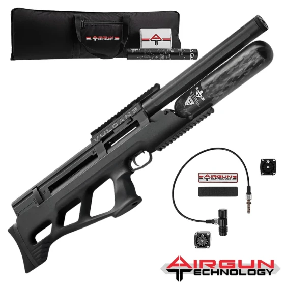 AGN Vulcan 3 Short 500 mm 5.5 mm PCP Havalı Tüfek - Siyah