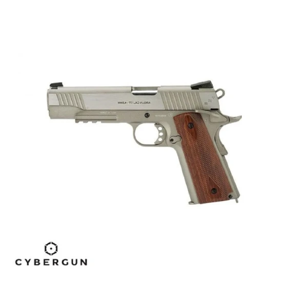 Cybergun Swiss Arms Colt 1911 TR Gümüş Full Metal 4.5 mm CO2 Havalı Tabanca