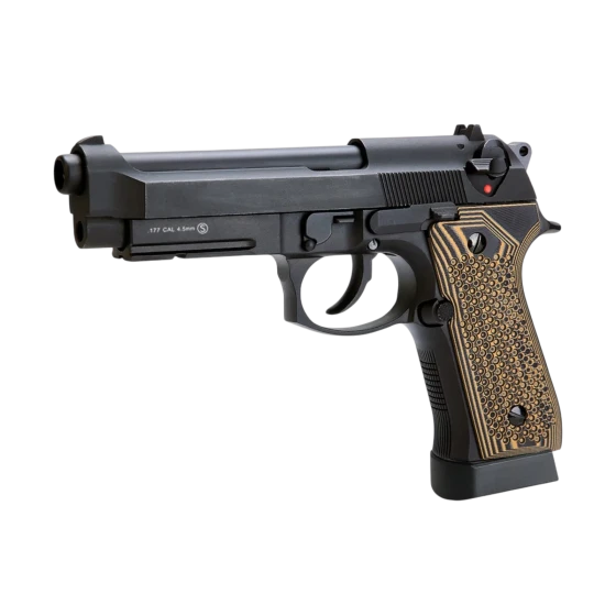 KLI BERETTA KL92 SIYAH (G10 Grip) CO2 BLOWBACK 4.5mm Havalı Tabanca