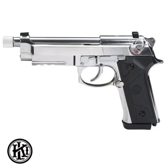 KLI BERETTA M9A3 CO2 BLOWBACK - SILVER+ LOADER SET 4.5mm Havalı Tabanca - Gümüş