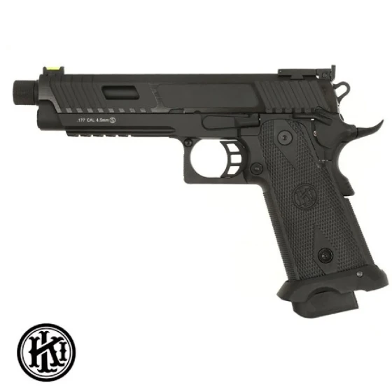 KLI HI-CAPA JW3 5.1 KIKIMORA CO2 BLOWBACK - BLACKOUT VERS. 4.5mm Havalı Tabanca - Siyah