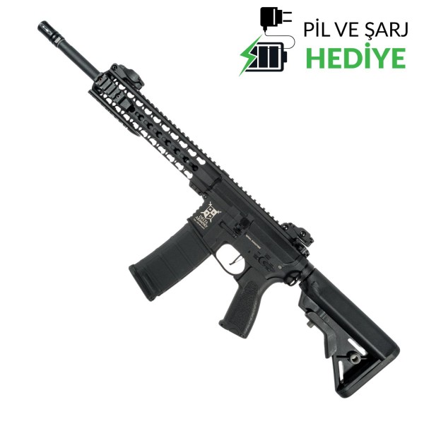 Delta Armory M4 AR15 KeyMod 10'' Charlie Siyah AEG Airsoft Tüfek