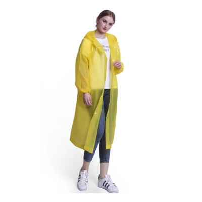 Hegi Pvc Eva Yağmurluk Pardesü Model Sarı