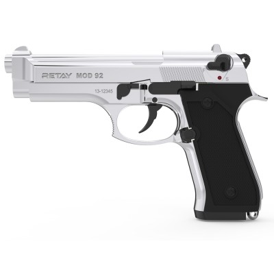 Retay Mod92 Parlak Krom Kurusıkı Tabanca 9mm
