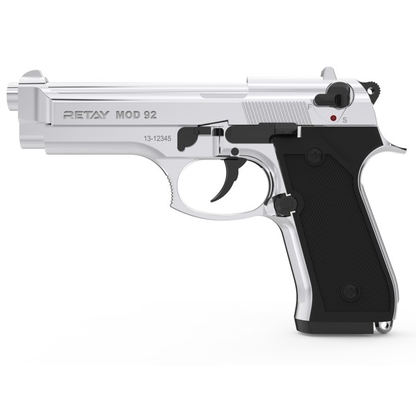 Retay Mod92 Parlak Krom Kurusıkı Tabanca 9mm