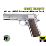 WE COLT 1911 Silver Kahve Kabza GBB Airsoft Tabanca - görsel 1