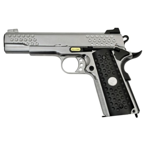WE Colt 1911 Knight Hawk Silver GBB Airsoft Tabanca